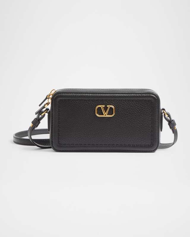 Alltime Mini Leather Camera Crossbody Bag